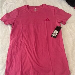 Adidas Vibrant Pink Crew Neck Tee